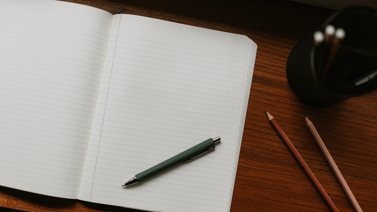 Páginas abiertas de un cuaderno
